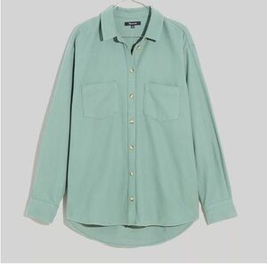 Madewell Green Button Down Shirt